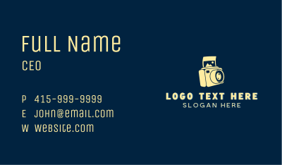 Polaroid Camera Photography Business Card Image Preview