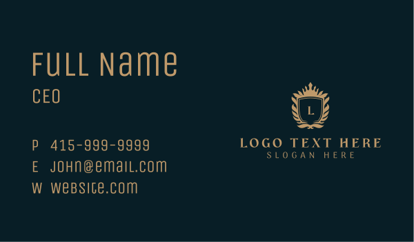 Royal Boutique Hotel Business Card Design Image Preview