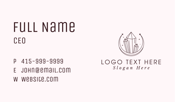 Luxury Crystal Sparkle Business Card Design Image Preview