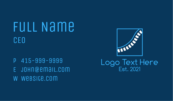 Minimalist Spinal Cord Business Card Design Image Preview