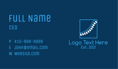 Minimalist Spinal Cord Business Card Image Preview