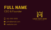 Luxurious Monarch Letter M Business Card Preview