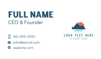 Outdoor Mountain Sunset  Business Card Image Preview