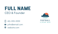 Outdoor Mountain Sunset  Business Card Image Preview