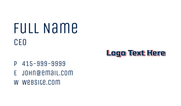 Sports Team Wordmark Business Card Design Image Preview