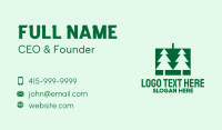 Green Christmas Pine Tree  Business Card Image Preview