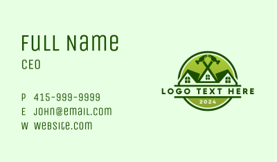 Residential Construction Hammer Business Card Image Preview
