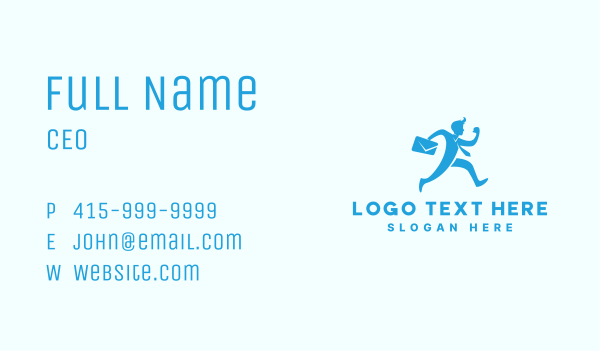 Running Professional Employee  Business Card Design Image Preview
