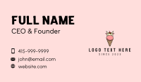 Cow Ice Cream Mascot Business Card Image Preview