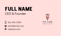 Cow Ice Cream Mascot Business Card Image Preview