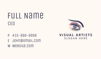 Eyebrow & Eyelash Salon Business Card Image Preview