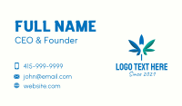 Leaf Medical Marijuana Business Card Design