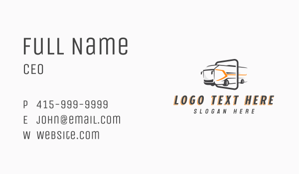 Tour Bus Transportation Business Card Design Image Preview