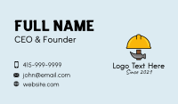 Construction Hat Hammer Business Card Design