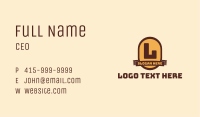 Vintage Camp Letter  Business Card Image Preview