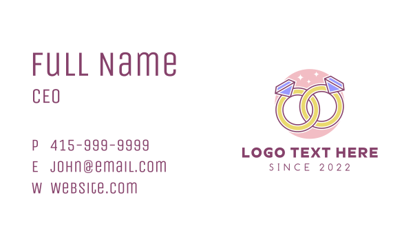 Engagement Ring Jeweler Business Card Design Image Preview