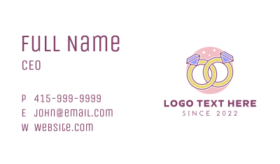 Engagement Ring Jeweler Business Card