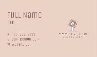 Wax Candlelight Decor  Business Card Image Preview