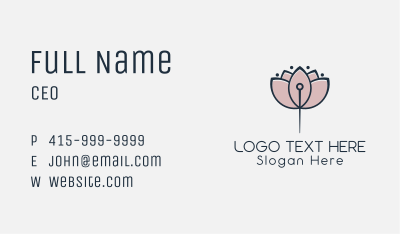 Lotus Acupuncture  Business Card Image Preview