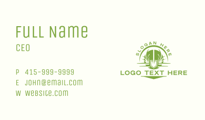 Landscaping Shovel Gardening Business Card Image Preview