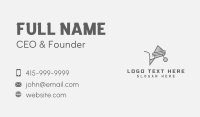Gray Wheelbarrow Tool Business Card Preview