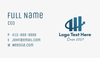 Arrow Marketing Graph  Business Card Image Preview
