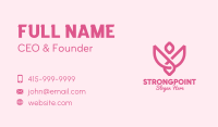 Pink Rose Flower Business Card Image Preview