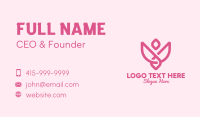 Pink Rose Flower Business Card Image Preview