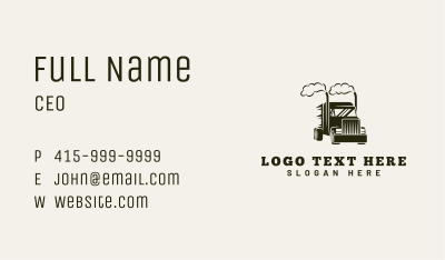 Logistics Truck Vehicle Business Card Image Preview