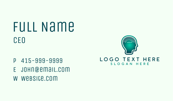 Head Mind Tech Business Card Design Image Preview