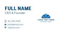 Blue Village House Business Card Image Preview
