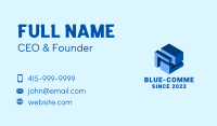 Blue Property Building Business Card Image Preview
