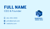 Blue Property Building Business Card Design