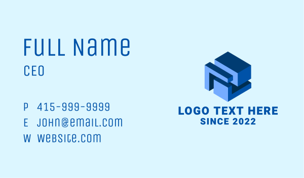 Blue Property Building Business Card Design Image Preview