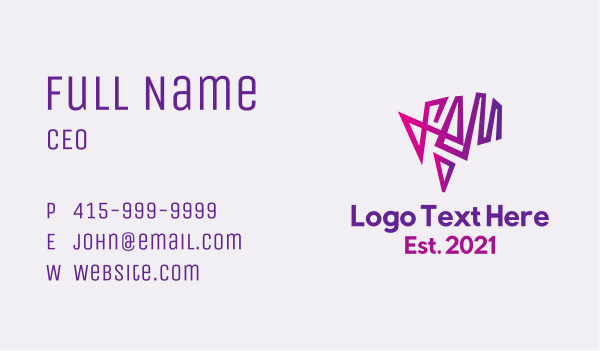Geometric Brain Scribble Business Card Design Image Preview