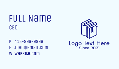 Digital Tech Book Business Card Image Preview