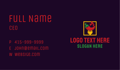 Hot Chili Pepper Business Card Image Preview