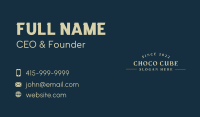 Elegant Vintage Business  Business Card Design