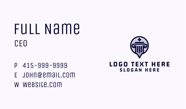 Chat Bubble Column Business Card Design Image Preview