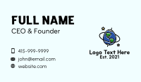 Planet Earth Egg Business Card Image Preview