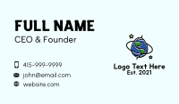 Planet Earth Egg Business Card Design