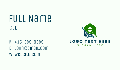 House Grass Mower  Business Card Image Preview