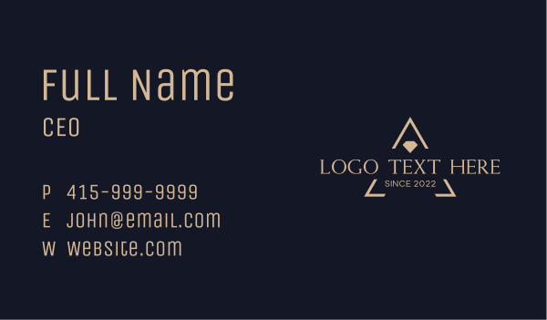 Jewel Emblem Wordmark Business Card Design Image Preview