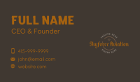 Vintage Brand Wordmark Business Card Image Preview