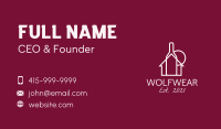 Wine Bottle House  Business Card Image Preview