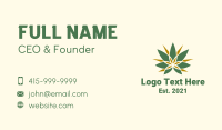 Weed Cannabis Fan  Business Card Image Preview