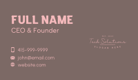 Sweet Girly Shop Wordmark Business Card Image Preview