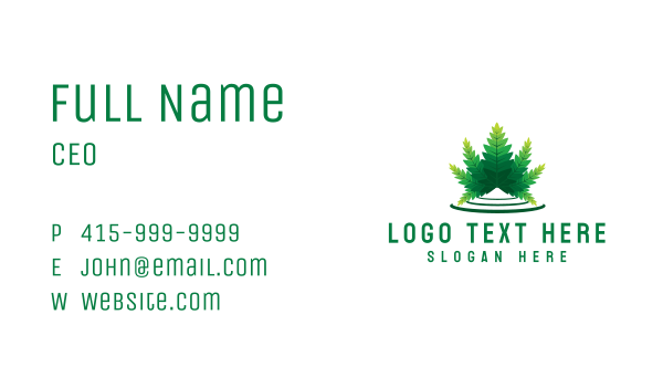 Cannabis Weed Leaf  Business Card Design Image Preview