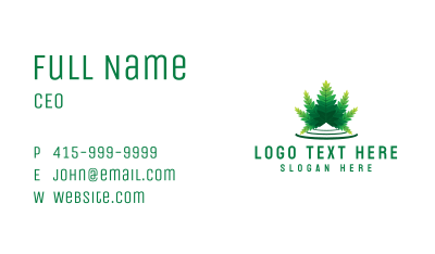 Cannabis Weed Leaf  Business Card Image Preview