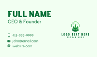 Green Snowball Lamp Business Card Image Preview